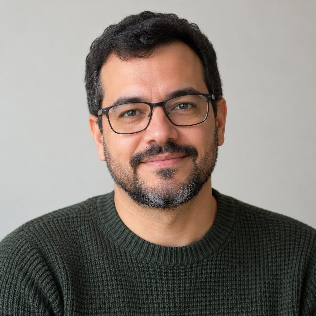 Portrait of a Brazilian man proofreader
