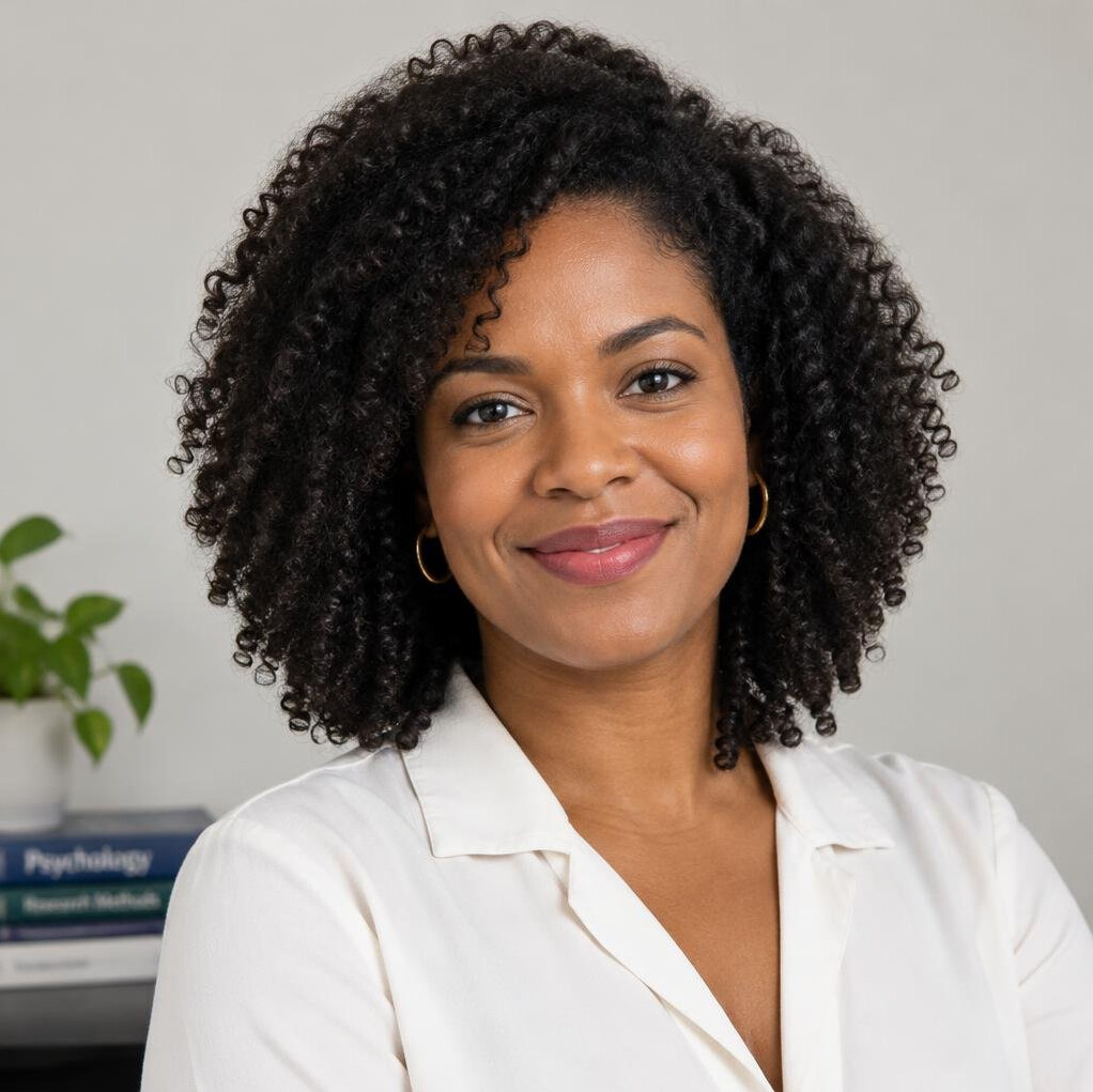 Portrait of a Brazilian woman researcher